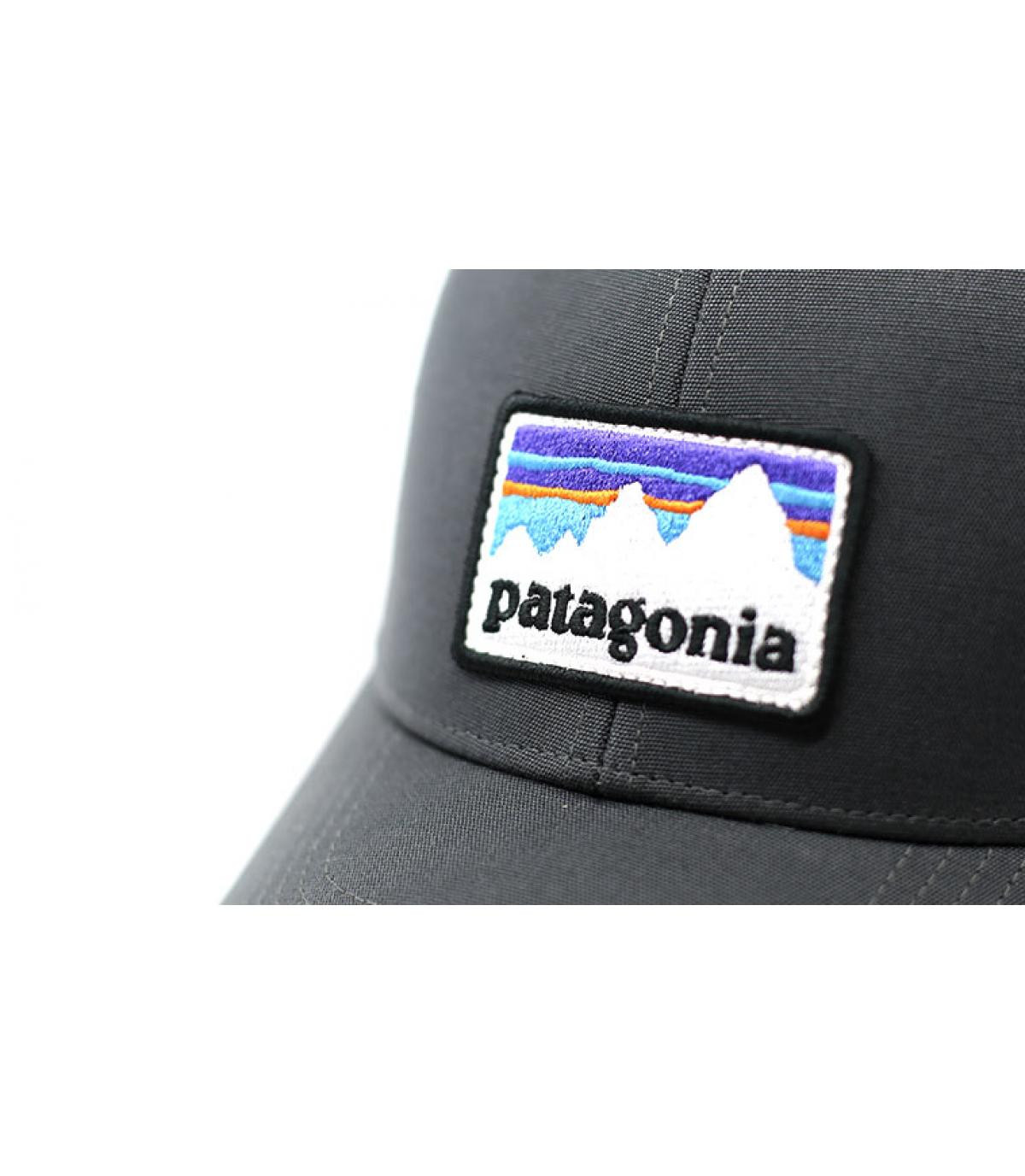 grey Patagonia trucker patch